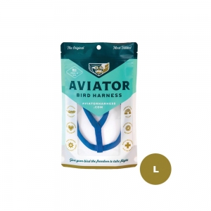 The Aviator LARGE BIRD HARNESS & LEASH - Blue - Click for more info